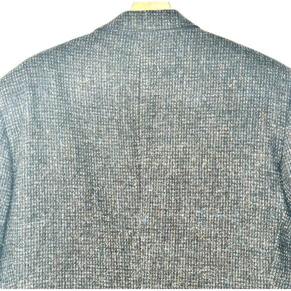 Vintage Harris Tweed Wool Blazer Mens Sport Coat Two Button Jacket Brown 42 T - Picture 5 of 16